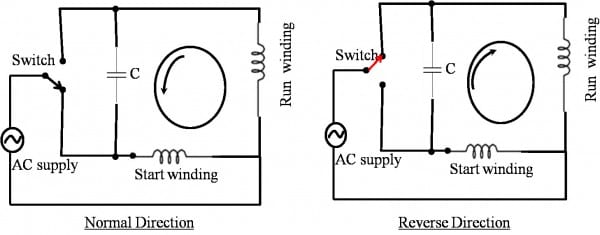Single Phase 4 Pole Motor Wiring Diagram