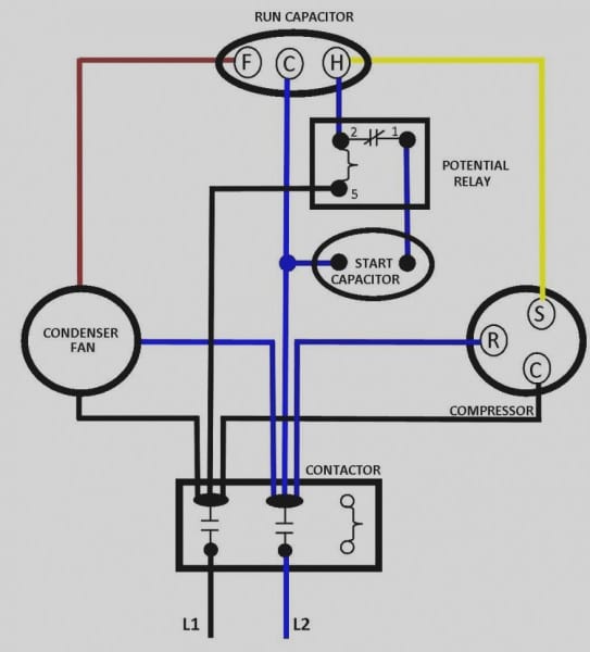 Motor With Capacitor Wiring Diagram