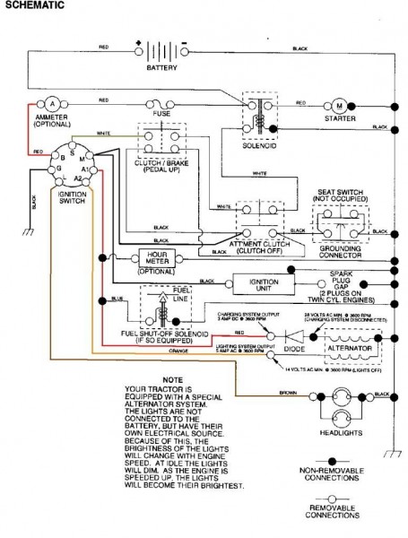 Craftsman Lt2000 Wiring Diagram  2