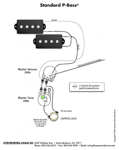 Squier P Bass Wiring Schematic