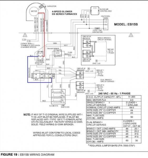 Coleman Eb15b Furnace Wiring Diagram