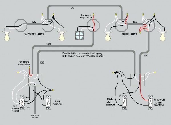 Connecting Multiple Lights To One Switch Awesome Wiring Diagram