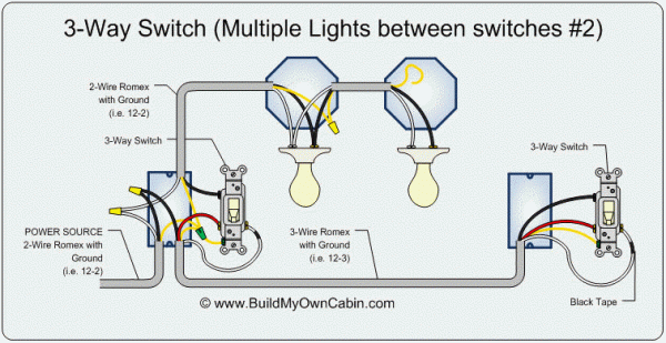 Wire Three Way Switch Diagram Multiple Lights