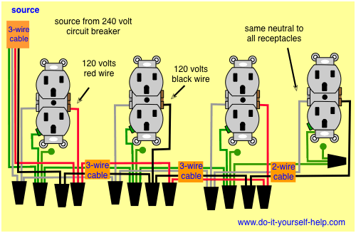 Wiring Receptacles In Parallel Diagram