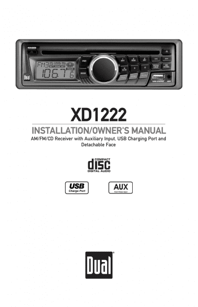 Dual Xd1222 User Manual