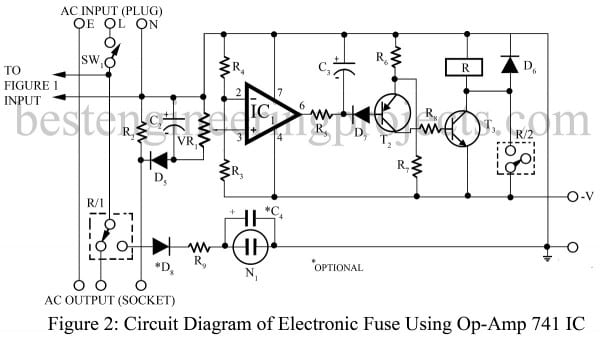 Electronic Fuse Using Op