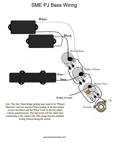 P B Pickup Wiring Diagram