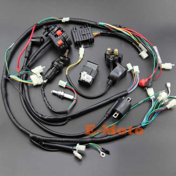 Full Wiring Harness Loom Ignition Coil Cdi D8ea For 150cc 200cc