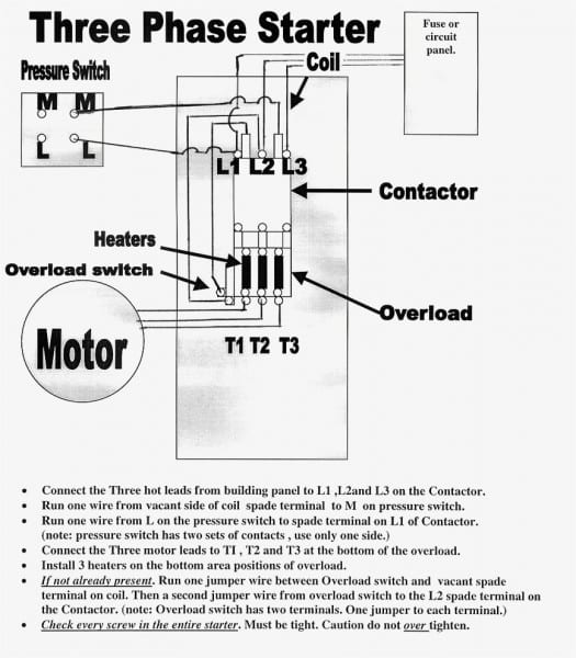 Great Wiring Diagram For 3 Phase Air Compressor Air Compressor