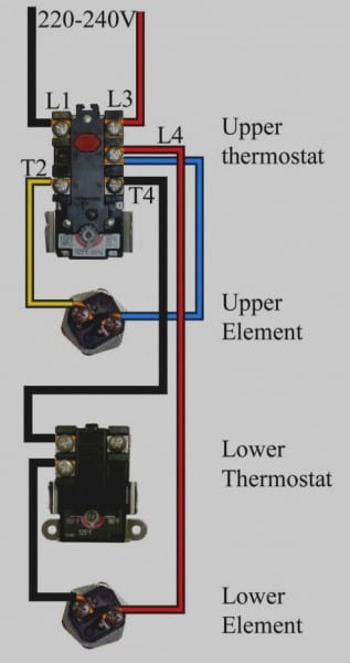 Hot Water Heater Wiring Diagram