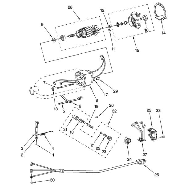 Kitchenaid 4 5 Stand Mixer Electrical Parts Diagram