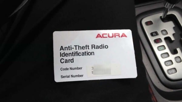 How To Reset Acura Anti Theft Radio & Retrieve Serial Number Code