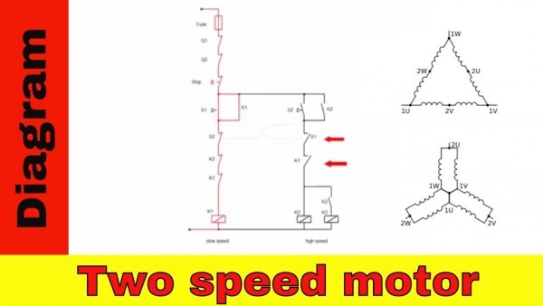 Wiring Diagram For Two Speed Motor  3ph 2 Speed Motor