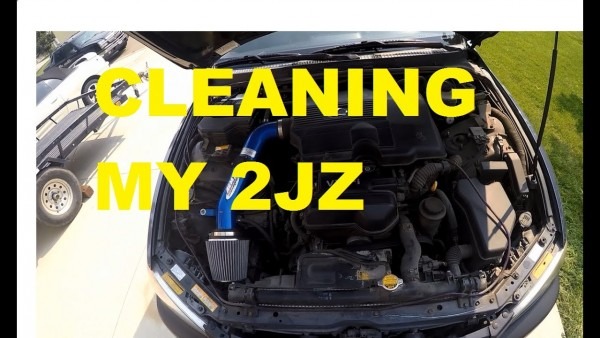2jz Is300   Gypsy Engine Bay Cleaning Video