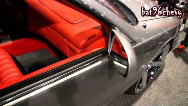 Silver 96 Impala Ss On 24  Irocs, All Red Interior