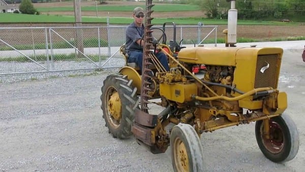 International 140 Tractor With Sickle Bar Mower