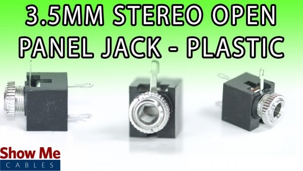 3 5mm Plastic Panel Mount Stereo Connector