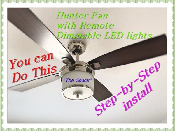 How To Install A Ceiling Fan With Remote, Hunter 52  Kimball