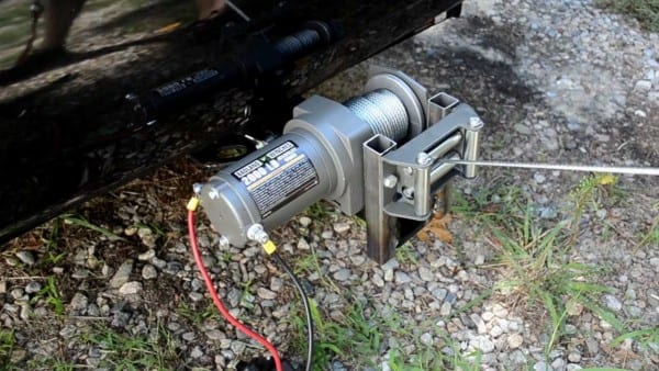 Mounting A Hf 2000lb Atv Winch To Trailer Hitch