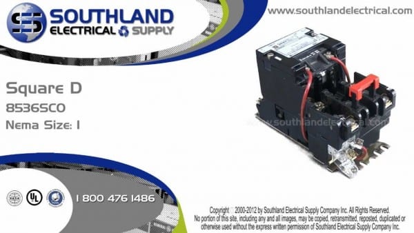 Square D 8536sco3v02 Series A Nema Size 1 Magnetic Motor Starter