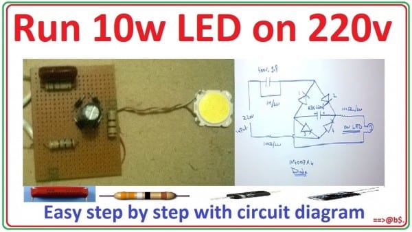 How To Run 10 Watt Led Bulb On 220v