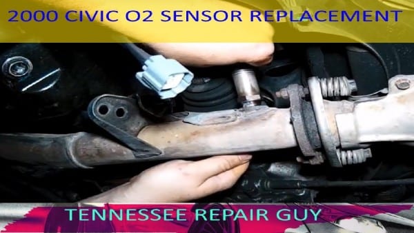 2000 Honda Civic O2 Sensor Replacement! Easy!!!!!!!!!