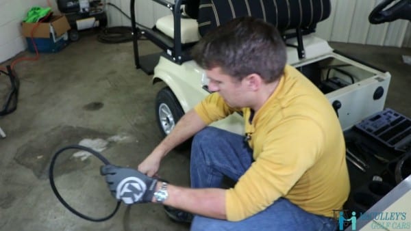How To Replace Your Starter Generator Belt On The 2004 Club Car Ds