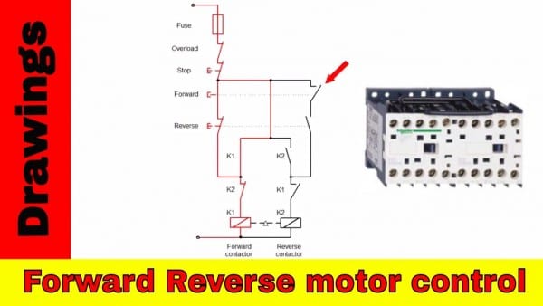 Forward Reverse Motor Control Diagram  Reversing Contactors