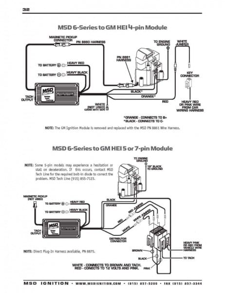Msd Digital 6 Wiring Diagram Valid Msd Hei Distributor Wiring