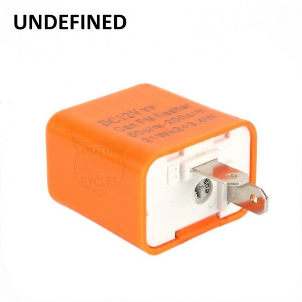 Orange 12v 42w 2 Pin Adjustable Frequency Led Flasher Relay