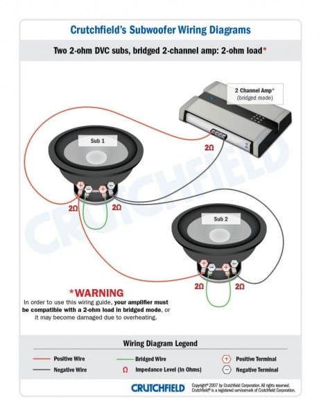 Regular Subwoofer Wiring Diagram 4 Ohm Dual Voice Coil With