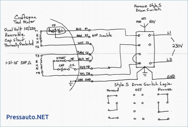 Single Phase Capacitor Start Run Motor Wiring Diagram Pressauto