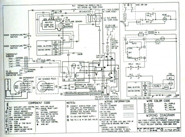 T240 Trane Weathertron Thermostat Wiring Diagram