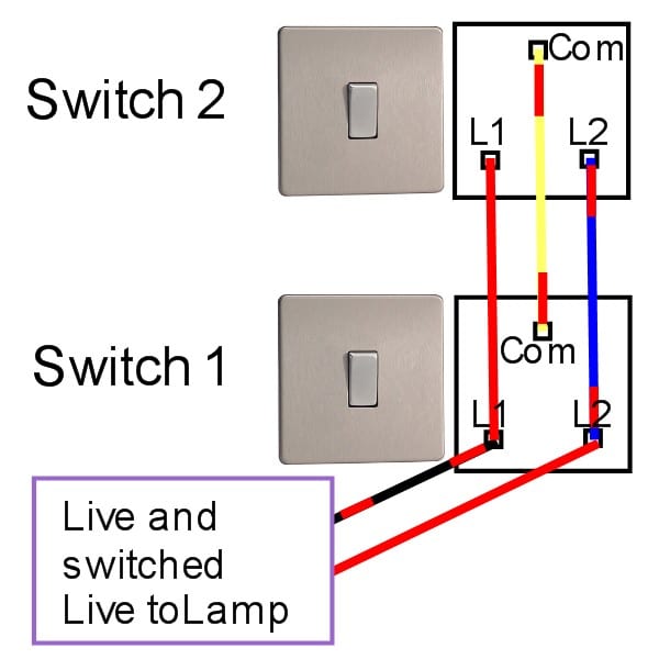 Two Way Light Switch Wiring Diagram Also Two Way Light Switch