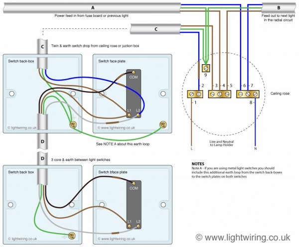 Wiring Two Way Switch Diagram