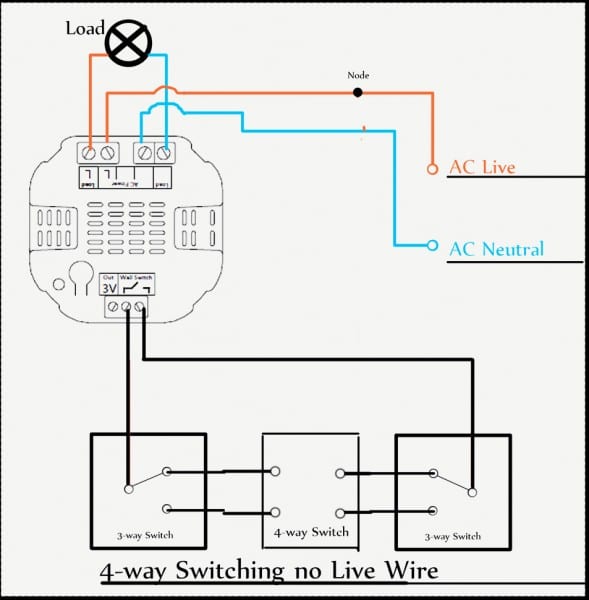 Unique Cooper 3 Way Switch Wiring Diagram Dimmer Inside Four