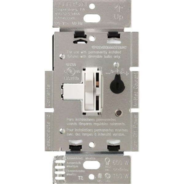 Lutron Toggler C L Dimmer Switch For Dimmable Led, Halogen And
