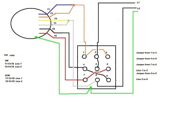 Wiring Diagram 3 Phase Motor Diagrams And 230v