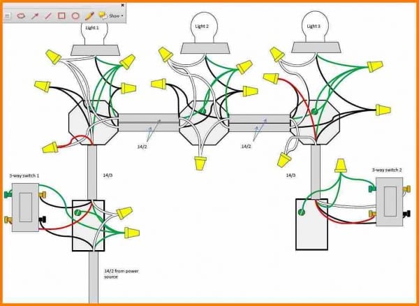 Three Way Switch Wiring Diagram Multiple Lights
