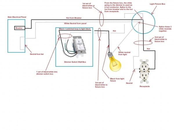 Wiring Diagram For A Light With Two Switches New Light Fixture