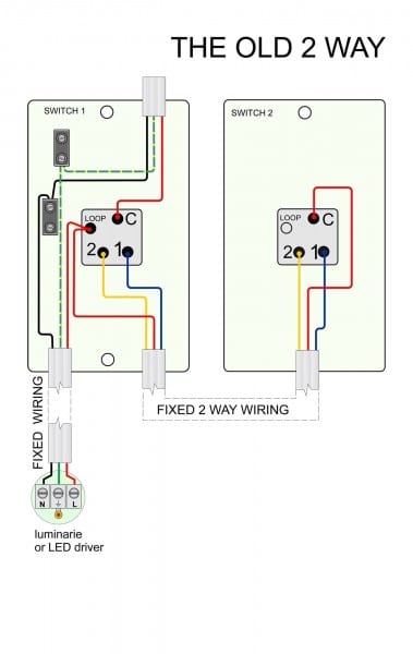 Light Switch 2 Way Wiring Diagram