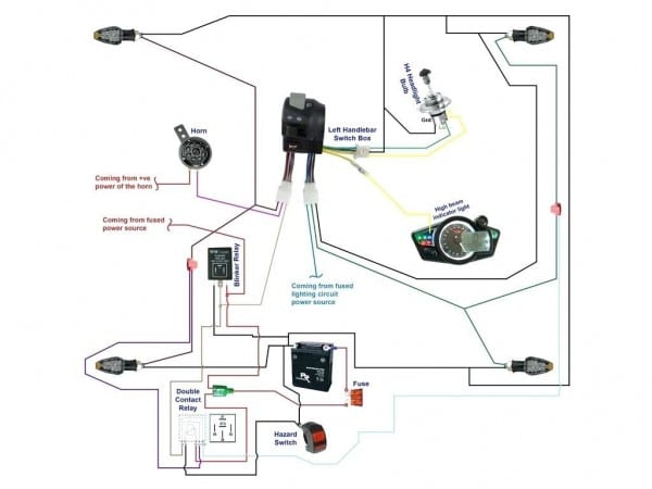Wiring Diagram For Motorcycle Led Lights Website