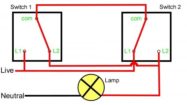 Two Way Light Switch Wiring Diagram Also Two Way Light Switch