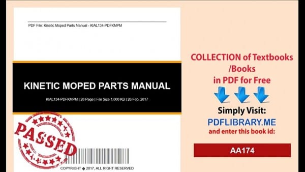 Kinetic Moped Parts Manual