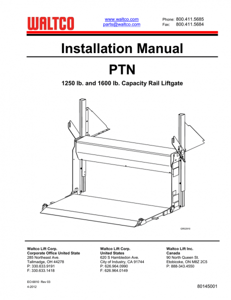 Ptn Series Installation Manual