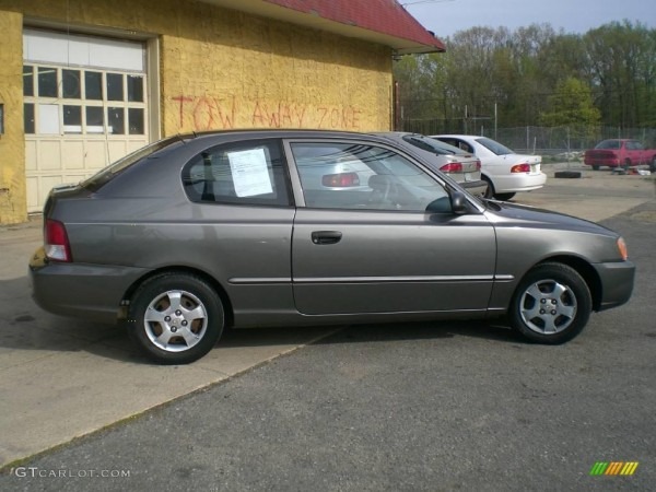 2001 Charcoal Gray Hyundai Accent Gs Coupe  12956440 Photo  8
