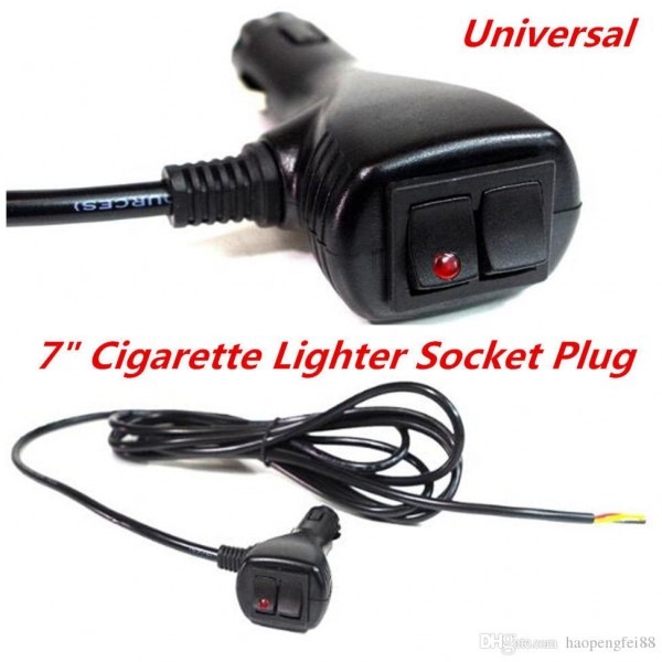 2018 12v 10 Ft 3 Wires Cigarette Cigar Lighter Socket Plug