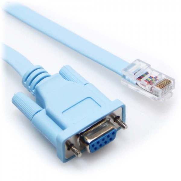 6ft Rollover Console Cable Db9 Female To Rj45 Male Cisco 72
