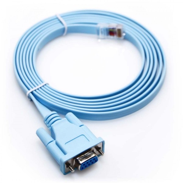 6ft Rollover Console Cable Db9 Female To Rj45 Male Cisco 72