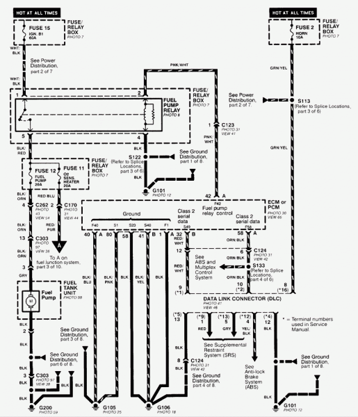 1998 Honda Civic Wiring Diagram
